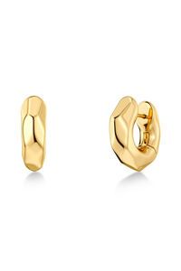 Edblad Crystalite Small Gold Hoops Earrings