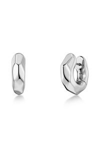 Edblad Crystalite Small Silver Hoops Earrings