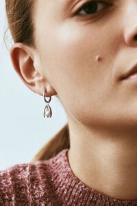 Edblad Moonrave Large Silver Hoops Earrings