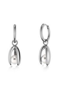 Edblad Moonrave Large Silver Hoops Earrings