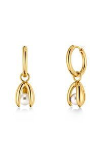 Edblad Moonrave Small Gold Hoops Earrings