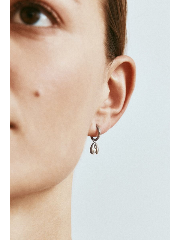 Edblad Moonrave Small Silver Hoops Earrings