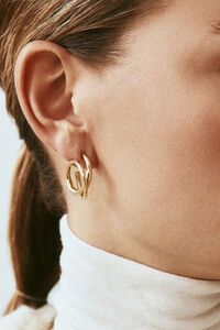 Edblad Nouveau Large Gold Hoops Earrings