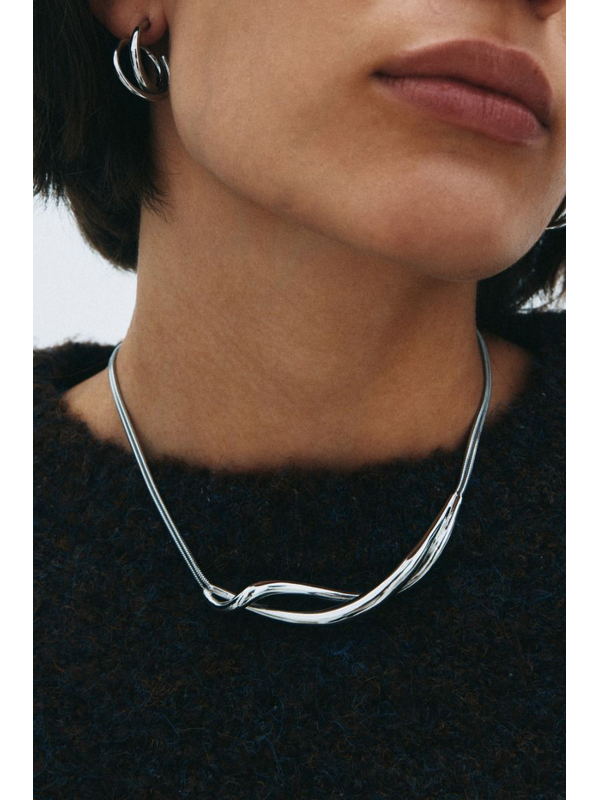 Edblad Nouveau Large Silver Necklace