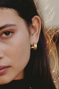 Edblad Wildern Large Gold Hoops Earrings