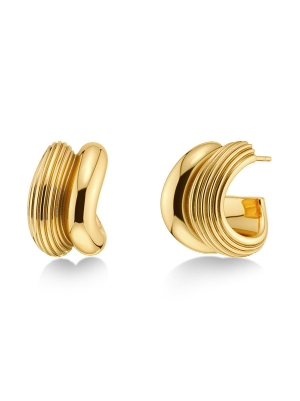 Edblad Wildern Small Gold Hoops Earrings