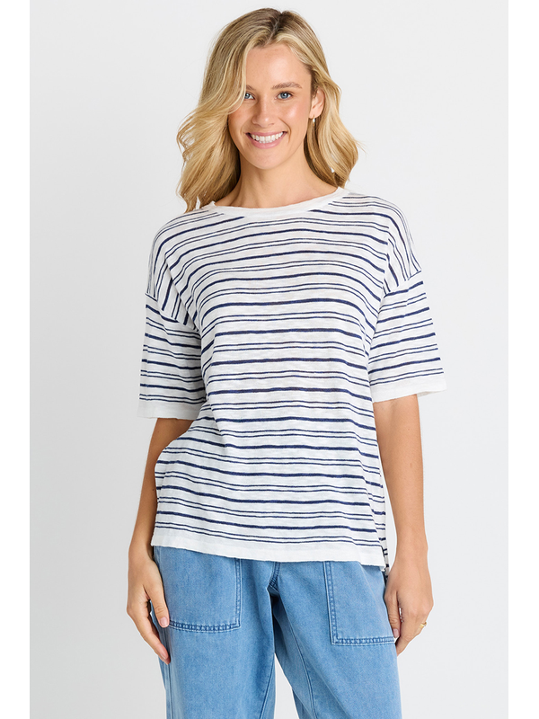 Betty Basics Eleni Knit Stripe Tee