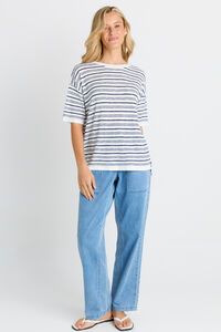 Betty Basics Eleni Knit Stripe Tee