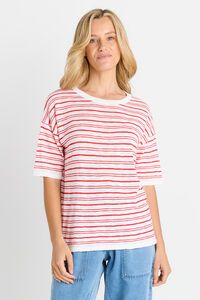 Betty Basics Eleni Knit Stripe Tee