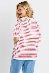 Betty Basics Eleni Knit Stripe Tee