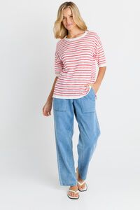 Betty Basics Eleni Knit Stripe Tee