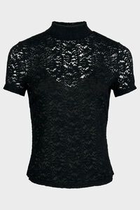 Storm High Neck Lace Top