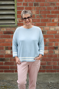 Oh Three Contrast Rib Jumper