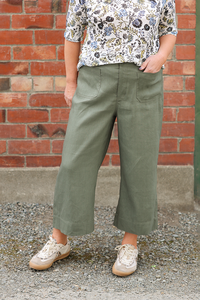 Oh Three Wide Leg Mid Length Pant