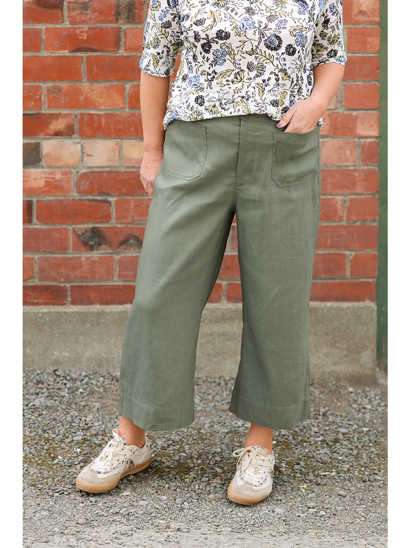 Oh Three Wide Leg Mid Length Pant