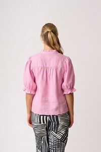 Foil Ruffle Up Top