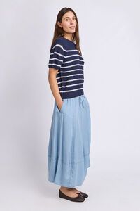Foxwood Blair Stripe Short Sleeve Knit