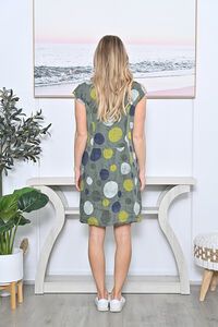 AE Luxe Poppy Cap Sleeve Circle Dress