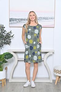 AE Luxe Poppy Cap Sleeve Circle Dress