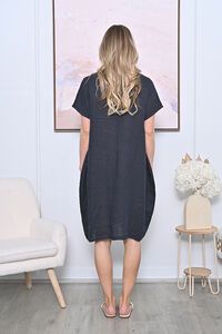 AE Luxe Plain Linen Baggy Dress