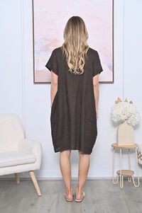 AE Luxe Plain Linen Baggy Dress