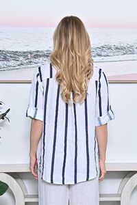 AE Luxe Stripe Shirt with Sequins Pocket