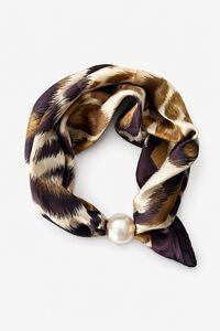 Antler Desert Fawn Pearl Fasten Neck Tie