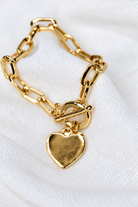 She Jewellery Heart Chain Bracelet