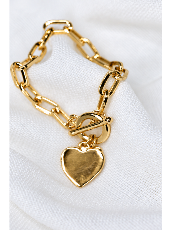 She Jewellery Heart Chain Bracelet