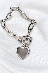 She Jewellery Heart Chain Bracelet