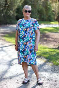 Foil Swing Back Dress