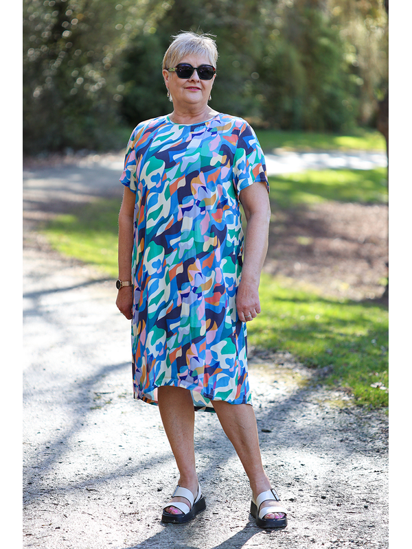 Foil Swing Back Dress