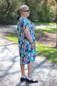 Foil Swing Back Dress