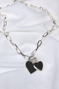 She Jewellery Linked Hearts Necklace