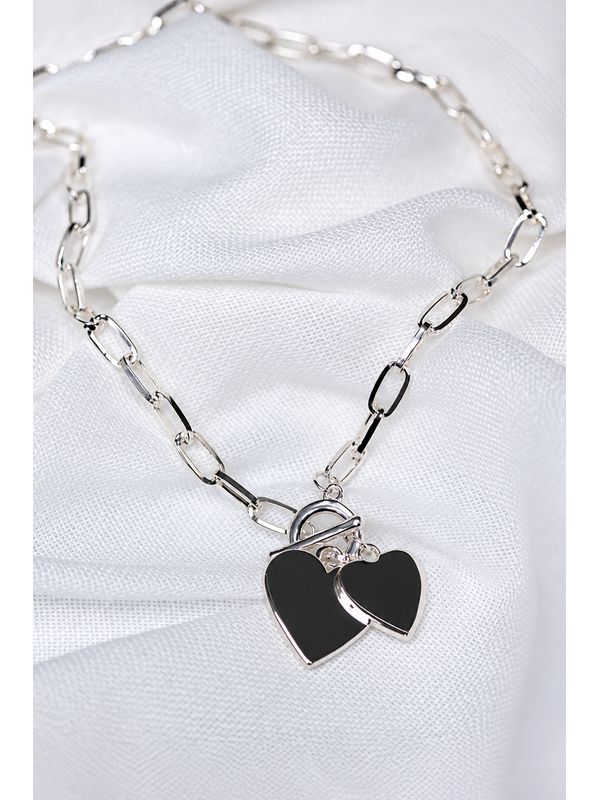 She Jewellery Linked Hearts Necklace
