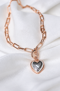 SHE Jewellery Luxe Link Heart Necklace