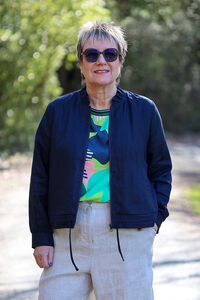 Foil Ruffle Neck Jacket