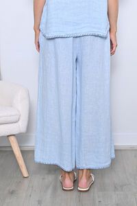 AE Luxe Contrast Stitching Linen Pant