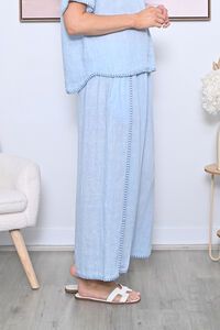 AE Luxe Contrast Stitching Linen Pant
