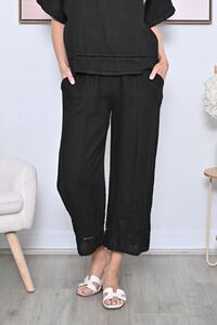 AE Luxe Crochet Bottom Linen Pant