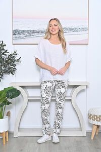 AE Luxe Zara Floral Crinkle Pant
