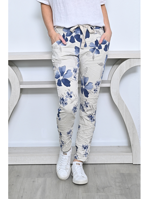 AE Luxe Georgia Floral Crinkle Pant