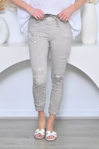 AE Luxe Love Heart Stretchy Crinkle Pant