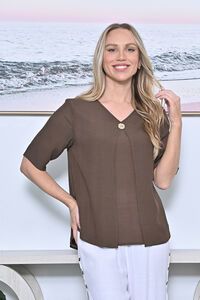 La Mode Open Layered Top