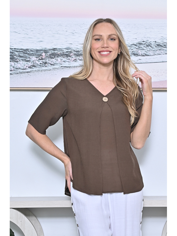 La Mode Open Layered Top