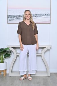 La Mode Open Layered Top