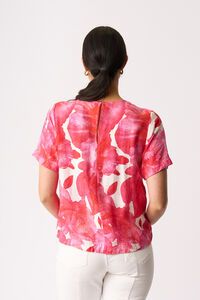 Foil Pleat Neck Top