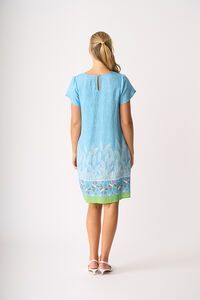 Foil Tulip Sleeve Dress