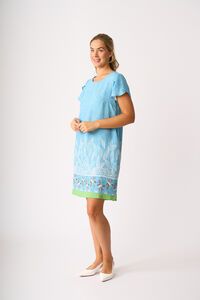 Foil Tulip Sleeve Dress