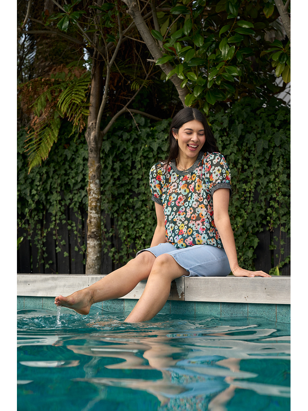 Memo Swing Rib Trim Top